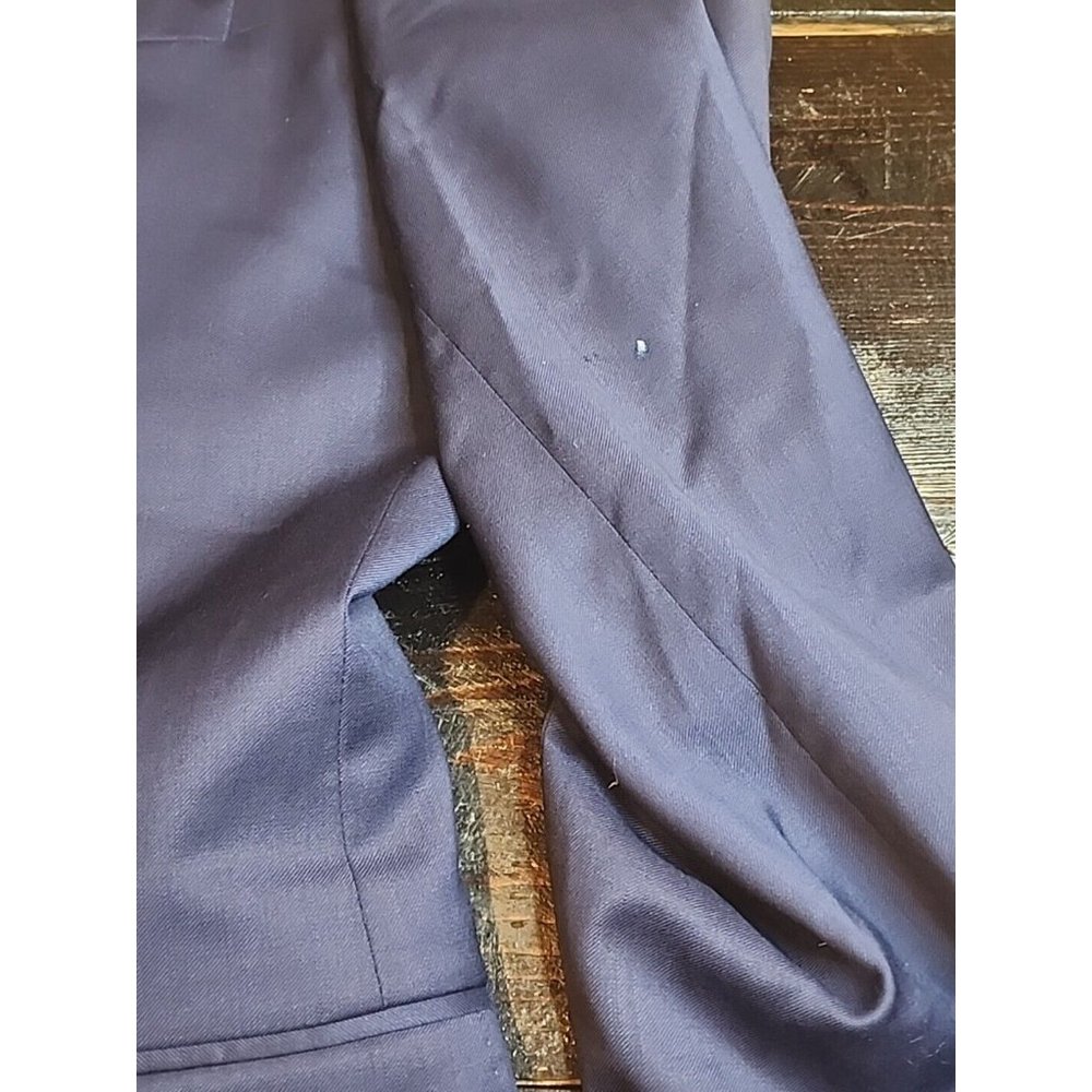 Men's Ted Baker London Sz. 38R Blazer sport Coat Wool Super 110's 2 Button Navy - Picture 15 of 15